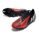 Crampon adidas Predator Edge .1 Low FG Noir Rouge Blanc