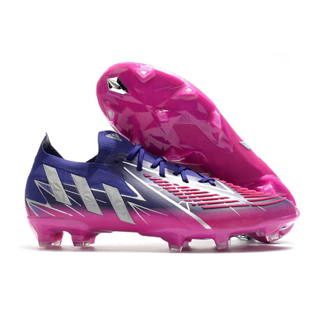 Adidas Predator Edge .1 Low FG Violet Equipe Argent Métallique Rose