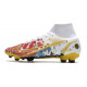 Nike Mercurial Superfly VIII Elite DF FG Ronaldo Blanc Rouge Or