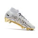 Nike Zoom Mercurial Superfly 9 Elite FG Crampons Blanc Or Noir