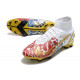 Nike Mercurial Superfly VIII Elite DF FG Ronaldo Blanc Rouge Or
