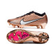 Crampon Nike Zoom Mercurial Vapor 15 Elite FG Mbappe Cuivre Métallique