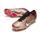 Crampon Nike Zoom Mercurial Vapor 15 Elite FG Mbappe Cuivre Métallique