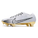 Crampons Nike Zoom Mercurial Vapor 15 Elite FG Blanc Or Noir