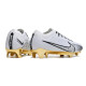 Crampons Nike Zoom Mercurial Vapor 15 Elite FG Blanc Or Noir