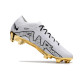 Crampons Nike Zoom Mercurial Vapor 15 Elite FG Blanc Or Noir