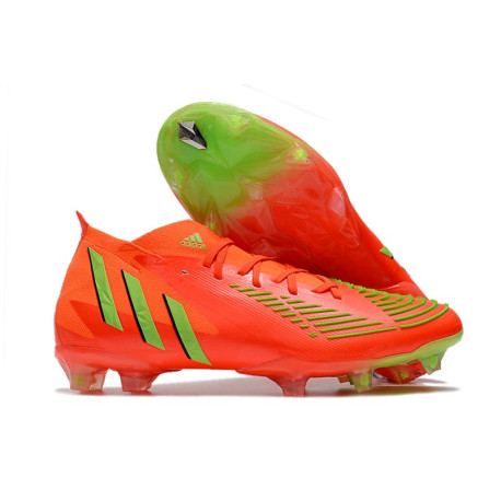 adidas Predator Edge .1 FG Rouge Solaire Vert Solaire Equipe Noir