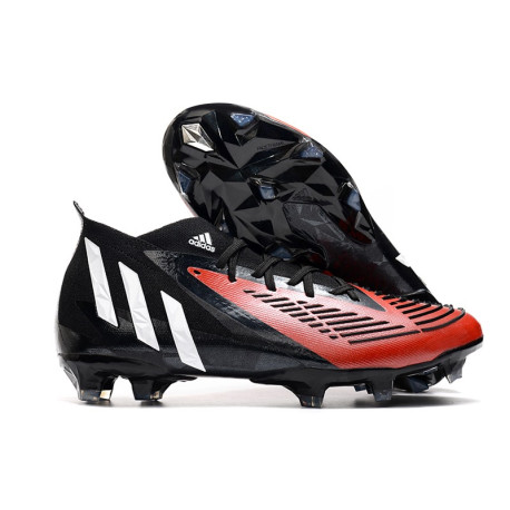 adidas Predator Edge .1 FG Nouveaux Noir Rouge Blanc