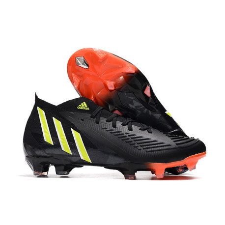 adidas Predator Edge .1 FG Nouveaux Noir Jaune
