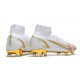 Crampons Nike Mercurial Superfly 8 Elite DF FG Blanc Rose Or