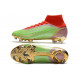 Crampons Nike Mercurial Superfly 8 Elite DF FG Vert Rouge Or