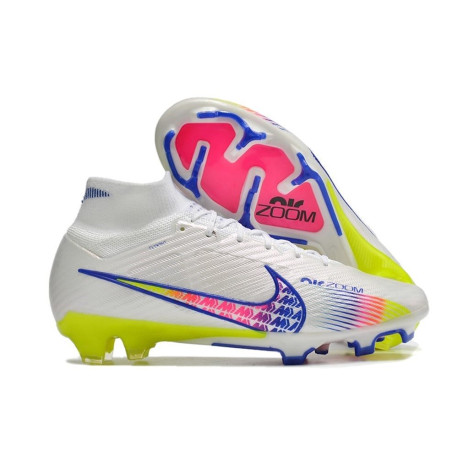 nike-zoom-mercurial-superfly-9-elite-fg-crampons-blanc-volt-rose