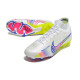 Nike Zoom Mercurial Superfly 9 Elite FG Crampons Blanc Volt Rose