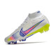 Nike Zoom Mercurial Superfly 9 Elite FG Crampons Blanc Volt Rose