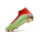 Crampons Nike Mercurial Superfly 8 Elite DF FG Vert Rouge Or