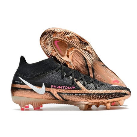 Nike Phantom GT2 Elite FG Chaussure Cuivre Métallique Blanc Noir