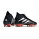 adidas Crampons Foot Predator Edge+ FG Noir Blanc Rouge