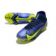 Crampons Nike Mercurial Superfly 8 Elite DF FG Sapphire Volt Bleu