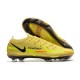 Chaussures De Football Nike Phantom Gt2 Élite Fg Jaune