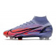 Crampons Nike Mercurial Superfly 8 Elite DF FG Mbappé Chardon Clair Argent Métallique