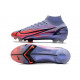 Crampons Nike Mercurial Superfly 8 Elite DF FG Mbappé Chardon Clair Argent Métallique