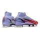 Crampons Nike Mercurial Superfly 8 Elite DF FG Mbappé Chardon Clair Argent Métallique