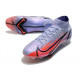 Crampons Nike Mercurial Superfly 8 Elite DF FG Mbappé Chardon Clair Argent Métallique