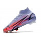 Crampons Nike Mercurial Superfly 8 Elite DF FG Mbappé Chardon Clair Argent Métallique