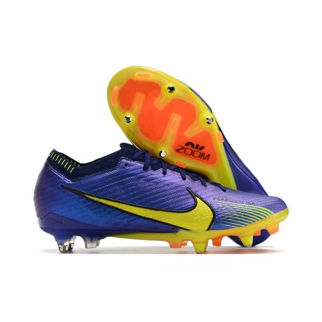 Nike Air Zoom Mercurial Vapor 15 Elite SG Violet Jaune