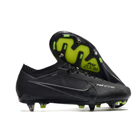 Nike Air Zoom Mercurial Vapor 15 Elite SG Shadow - Noir Gris Blanc Jaune Fluo