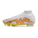 Nike Zoom Mercurial Superfly 9 Elite FG Blanc Rose Jaune