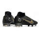 Nike Mercurial Superfly 8 Elite DF FG Noir Or Métallique Argent