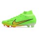 Nike Zoom Mercurial Superfly 9 Elite FG Vert Jaune