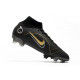 Nike Mercurial Superfly 8 Elite DF FG Noir Or Métallique Argent