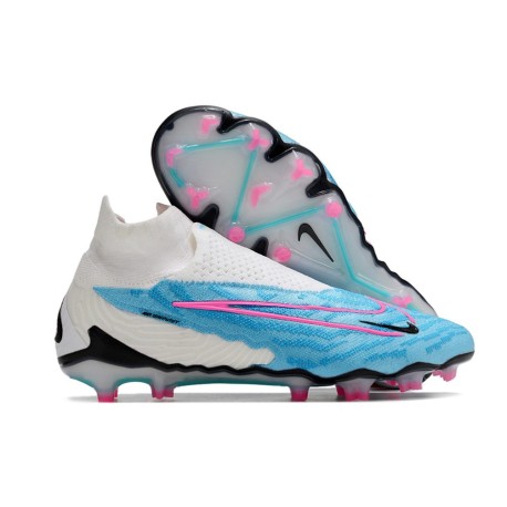 Nike Gripknit Phantom GX Elite DF FG Bleu Baltique Rose Blanc Bleu Laser
