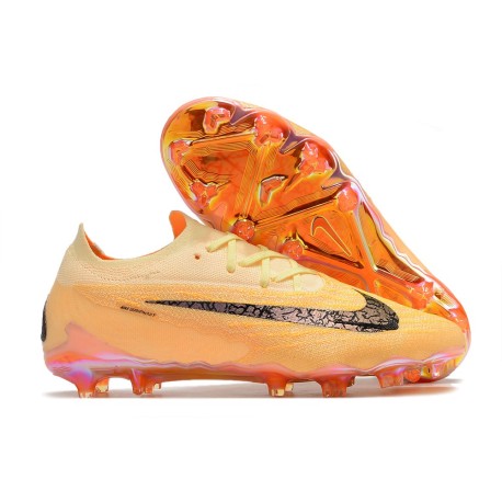 Crampon Nike Phantom GX Elite FG Teinte Citron Bordeaux Crush