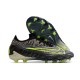 Crampon Nike Phantom GX Elite FG Noir Volt Blanc Bleu Lumière