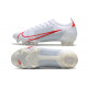 Nike Mercurial Vapor 14 Elite FG Chaussures de football Blanc Rouge