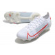 Nike Mercurial Vapor 14 Elite FG Chaussures de football Blanc Rouge