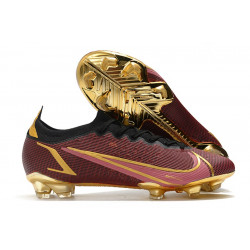 Nike Mercurial Vapor 14 Elite FG Chaussures de football Rouge Or