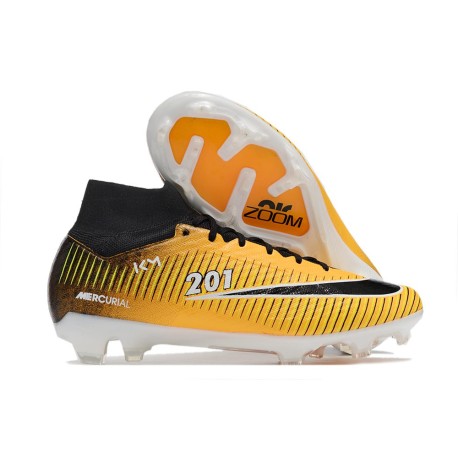 Nike Zoom Mercurial Superfly 9 Elite FG Jaune Noir