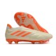 Chaussure adidas Copa Pure+ FG Blanc Cassé Orange Solaire Equipe