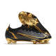 Nike Mercurial Vapor 14 Elite FG Chaussures de football Noir Or