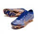 Nike Zoom Mercurial Vapor XV Elite FG Bleu Cuivre Métallique