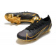 Nike Mercurial Vapor 14 Elite FG Chaussures de football Noir Or