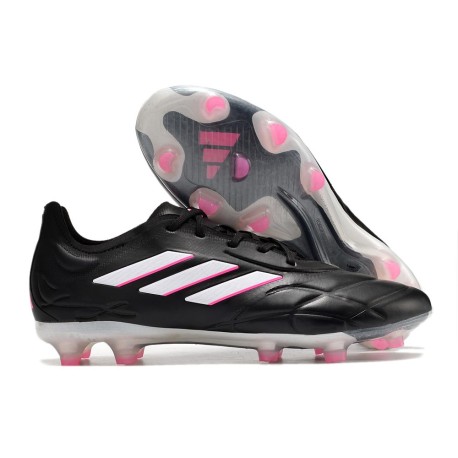 Crampon adidas Copa Pure.1 FG Noir Zero Met Rose Equipe Choc