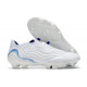 Chaussure de foot adidas Copa Sense + FG Blanc Bleu Hi Res Indigo