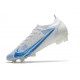 Nike Mercurial Vapor 14 Elite FG Chaussures de football Blanc Bleu