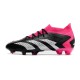 Crampons adidas Predator Accuracy .1 FG Noir Blanc Rose Equipe Choc