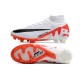 Nike Zoom Mercurial Superfly 9 Elite FG Blanc Cramoisi Vif Noir